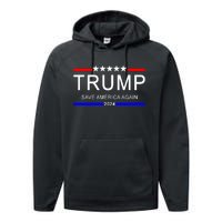 Trump 2024 Save America Performance Fleece Hoodie