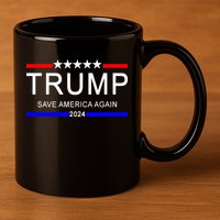 Trump 2024 Save America 11oz C Handle Ceramic Mug