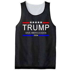 Trump 2024 Save America Mesh Reversible Basketball Jersey Tank