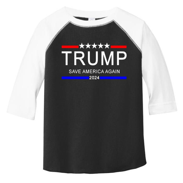 Trump 2024 Save America Toddler Fine Jersey T-Shirt