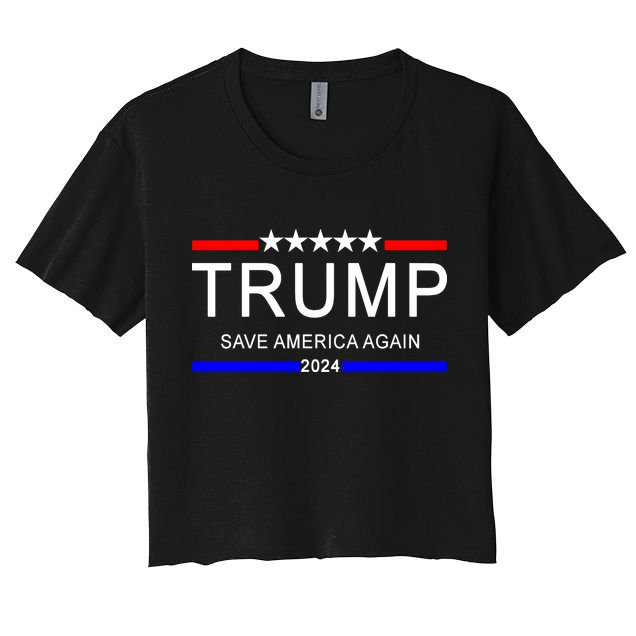 Trump 2024 Save America Crop Top