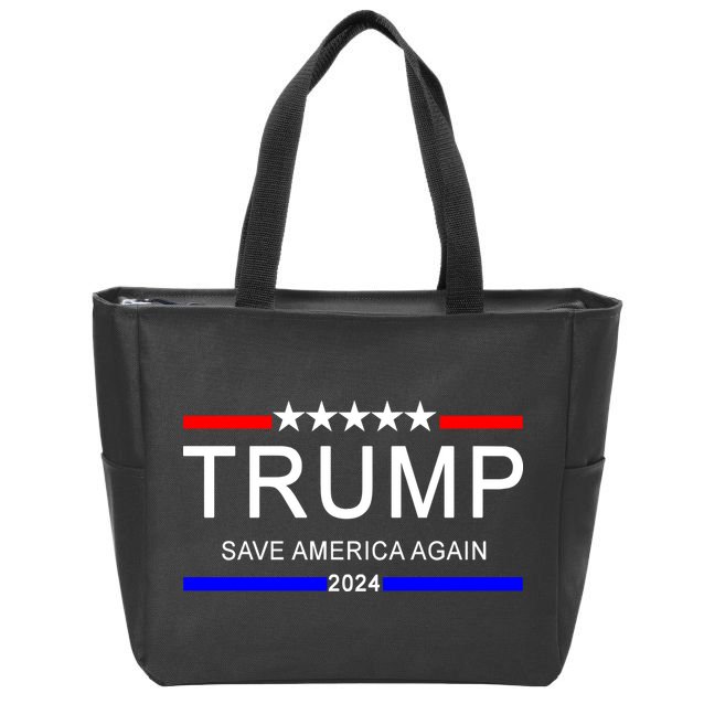 Trump 2024 Save America Zip Tote Bag