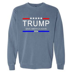 Trump 2024 Save America Garment-Dyed Sweatshirt