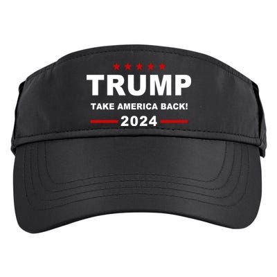 Trump 2024 Take America Back! Adult Drive Performance Visor