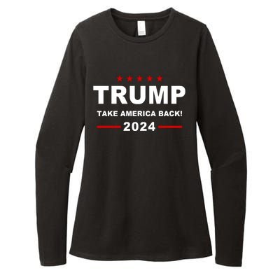 Trump 2024 Take America Back! Womens CVC Long Sleeve Shirt