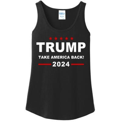 Trump 2024 Take America Back! Ladies Essential Tank