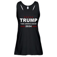 Trump 2024 Take America Back! Ladies Essential Flowy Tank