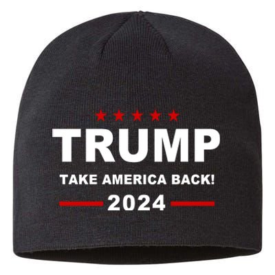 Trump 2024 Take America Back! Sustainable Beanie