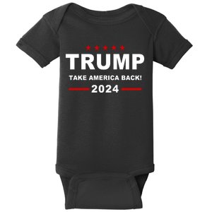 Trump 2024 Take America Back! Baby Bodysuit