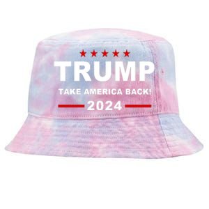 Trump 2024 Take America Back! Tie-Dyed Bucket Hat