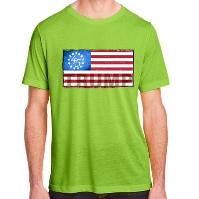 Trump 45 Betsy Ross 13 Original Colonies Flag Adult ChromaSoft Performance T-Shirt