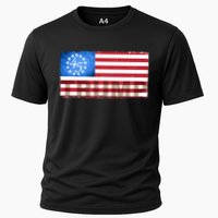 Trump 45 Betsy Ross 13 Original Colonies Flag Cooling Performance Crew T-Shirt