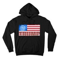 Trump 45 Betsy Ross 13 Original Colonies Flag Hoodie