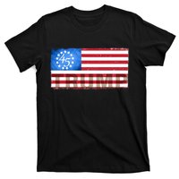 Trump 45 Betsy Ross 13 Original Colonies Flag T-Shirt