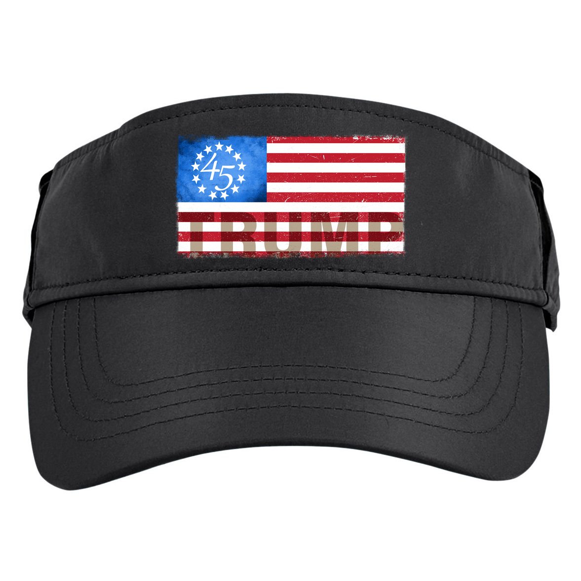 Trump 45 Betsy Ross 13 Original Colonies Flag Adult Drive Performance Visor