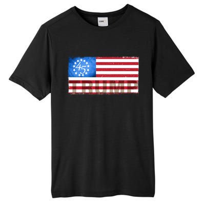 Trump 45 Betsy Ross 13 Original Colonies Flag Tall Fusion ChromaSoft Performance T-Shirt