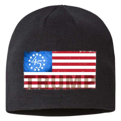 Trump 45 Betsy Ross 13 Original Colonies Flag Sustainable Beanie