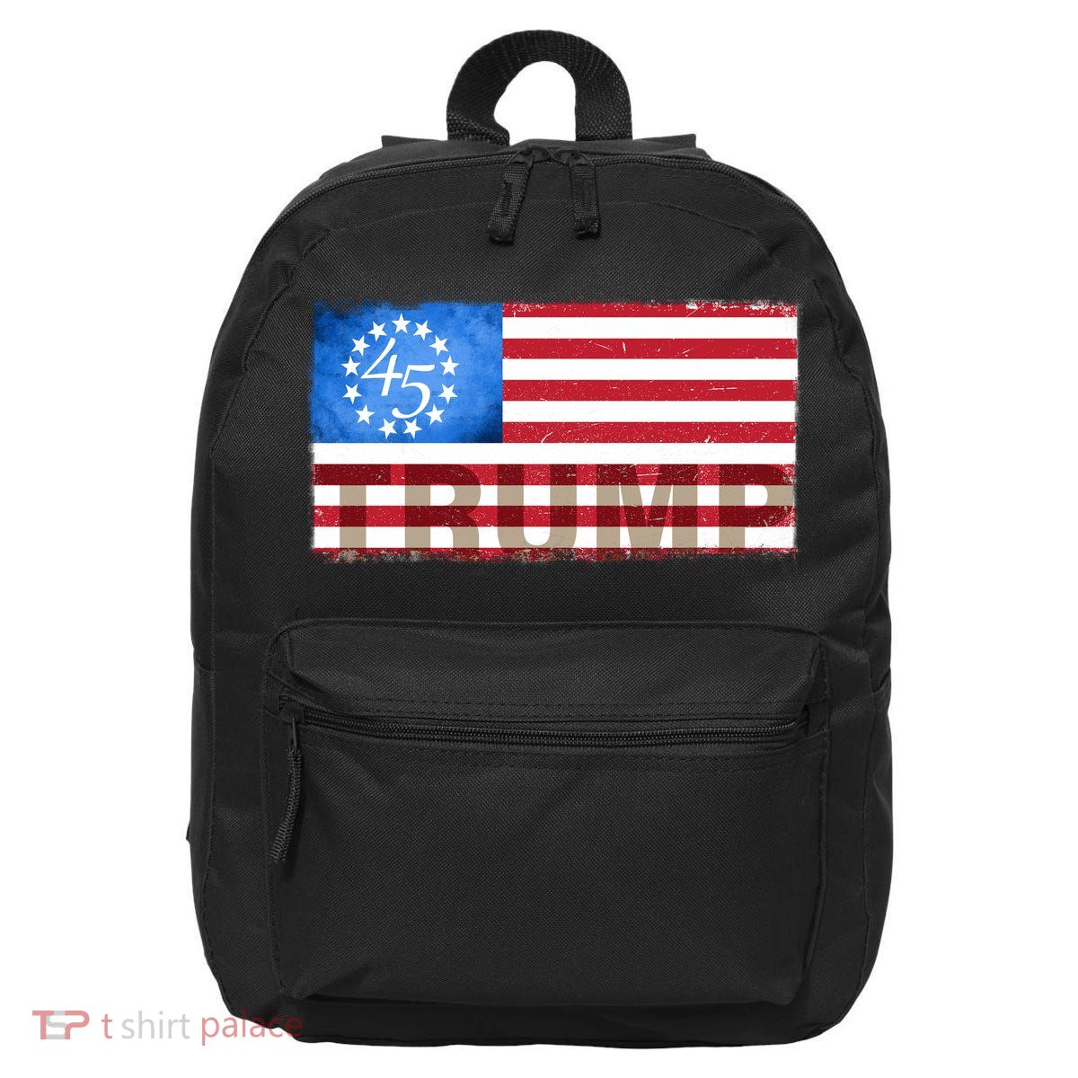 Trump 45 Betsy Ross 13 Original Colonies Flag 16 in Basic Backpack