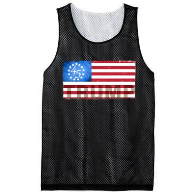 Trump 45 Betsy Ross 13 Original Colonies Flag Mesh Reversible Basketball Jersey Tank