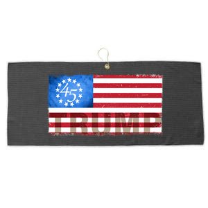 Trump 45 Betsy Ross 13 Original Colonies Flag Large Microfiber Waffle Golf Towel