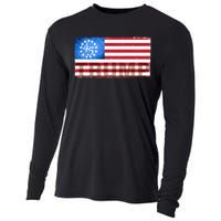 Trump 45 Betsy Ross 13 Original Colonies Flag Cooling Performance Long Sleeve Crew