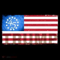Trump 45 Betsy Ross 13 Original Colonies Flag Tank Top