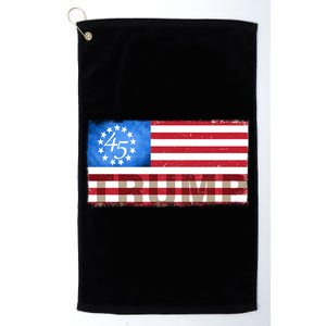 Trump 45 Betsy Ross 13 Original Colonies Flag Platinum Collection Golf Towel