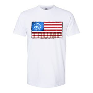 Trump 45 Betsy Ross 13 Original Colonies Flag Softstyle CVC T-Shirt