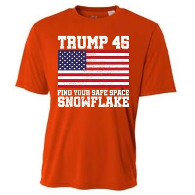 Trump 45 Find Your Safe Place Snowflake Cooling Performance Crew T-Shirt