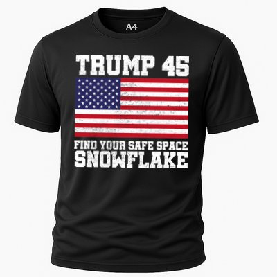 Trump 45 Find Your Safe Place Snowflake Performance Shirt