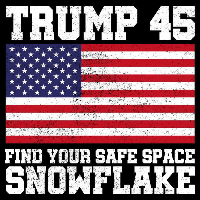 Trump 45 Find Your Safe Place Snowflake Apron