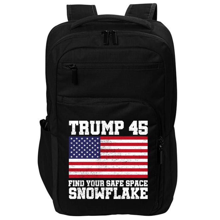 Trump 45 Find Your Safe Place Snowflake Impact Tech Backpack