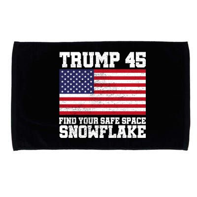 Trump 45 Find Your Safe Place Snowflake Microfiber Hand Towel