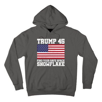 Trump 45 Find Your Safe Place Snowflake Hoodie