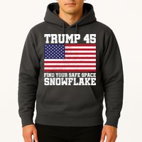 Trump 45 Find Your Safe Place Snowflake Hoodie