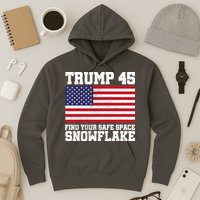 Trump 45 Find Your Safe Place Snowflake Hoodie