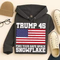 Trump 45 Find Your Safe Place Snowflake Hoodie