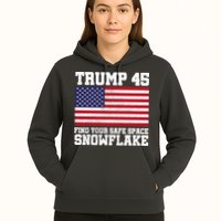 Trump 45 Find Your Safe Place Snowflake Hoodie