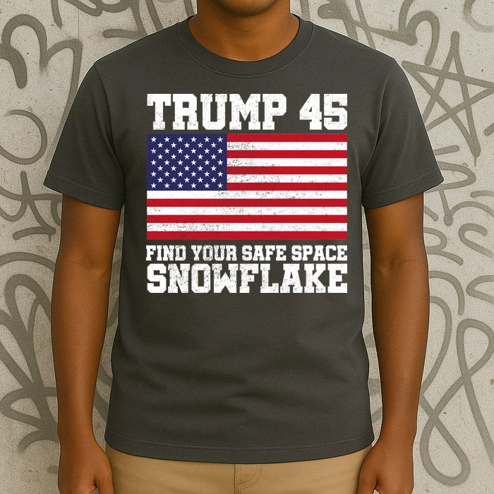 Trump 45 Find Your Safe Place Snowflake T-Shirt