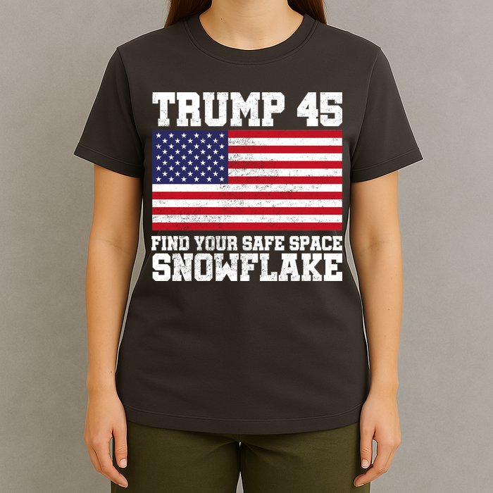 Trump 45 Find Your Safe Place Snowflake T-Shirt