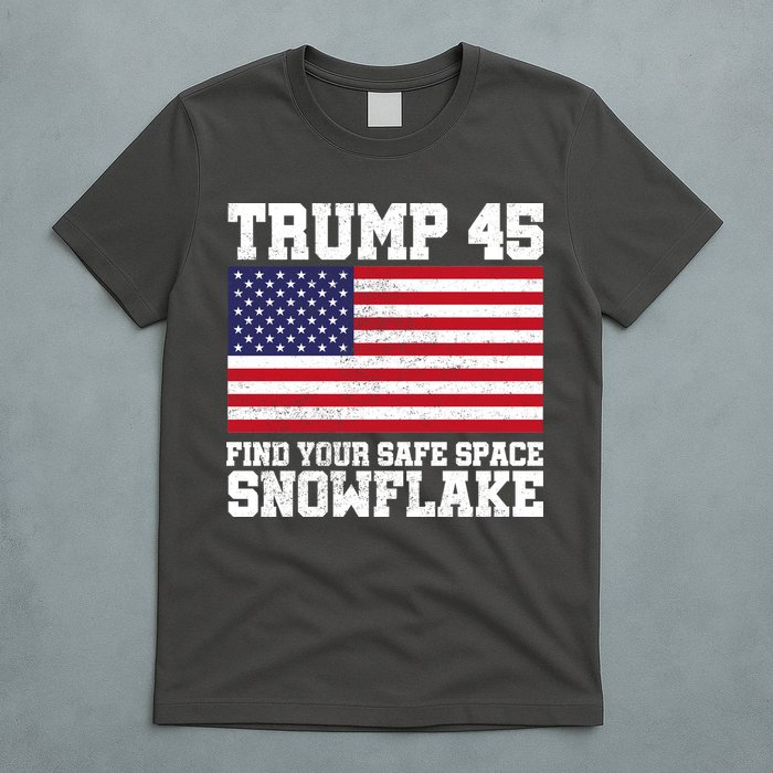 Trump 45 Find Your Safe Place Snowflake T-Shirt