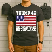 Trump 45 Find Your Safe Place Snowflake T-Shirt