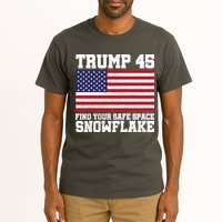 Trump 45 Find Your Safe Place Snowflake Tall T-Shirt