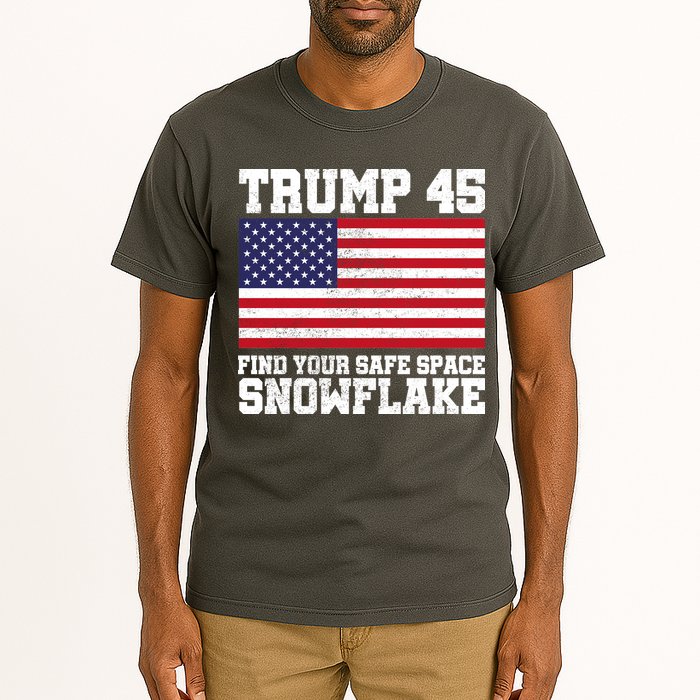 Trump 45 Find Your Safe Place Snowflake Tall T-Shirt