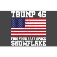 Trump 45 Find Your Safe Place Snowflake Bumper Sticker