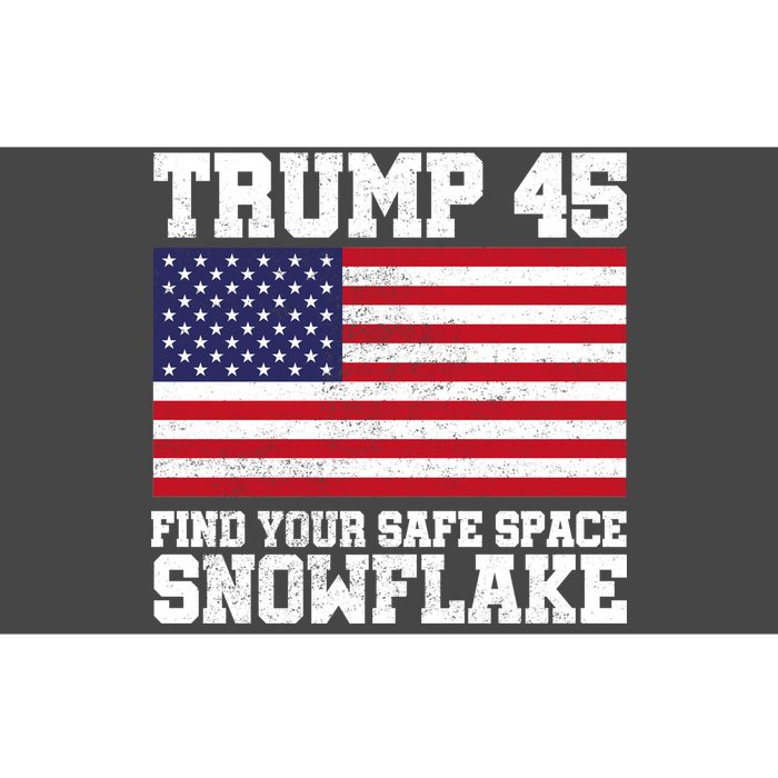 Trump 45 Find Your Safe Place Snowflake Bumper Sticker