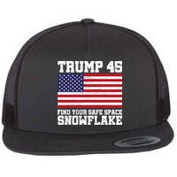 Trump 45 Find Your Safe Place Snowflake Flatbill Hat