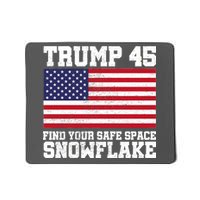 Trump 45 Find Your Safe Place Snowflake Mousepad