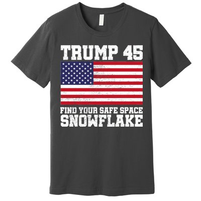 Trump 45 Find Your Safe Place Snowflake Premium T-Shirt