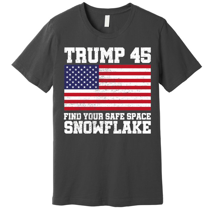 Trump 45 Find Your Safe Place Snowflake Premium T-Shirt